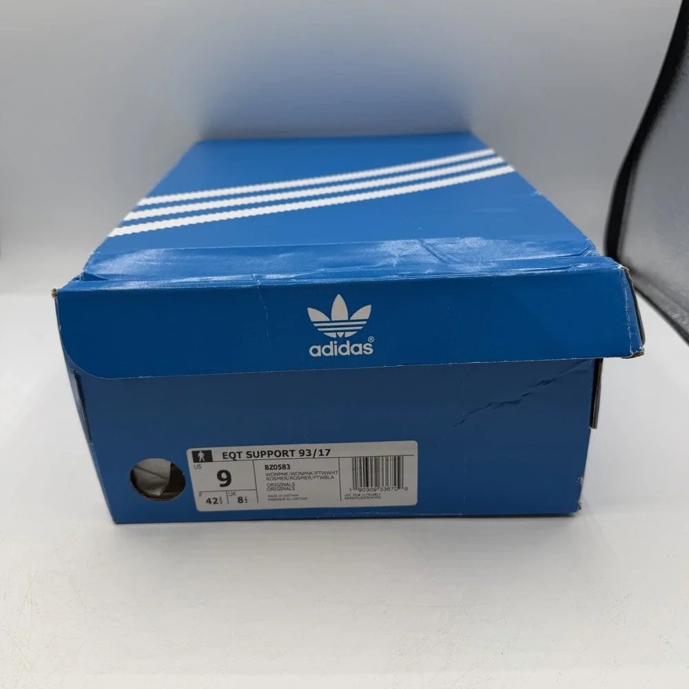 Adidas Originals Equipment EQT Support 93/17 Shoes Mens Sz 9 Wonder Pink Sneaker